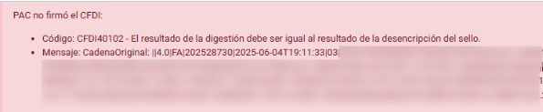 Ampliar imagen Error de Digestion del Sello