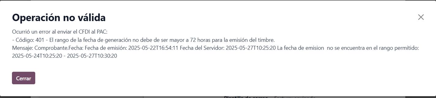 Ampliar imagen Error de Fecha